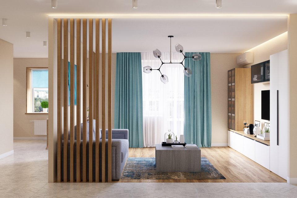 Дизайн 3-кімнатної квартири в ЖК Академпарк