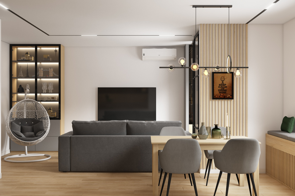 Дизайн двухуровневой квартиры в ЖК Метрополис