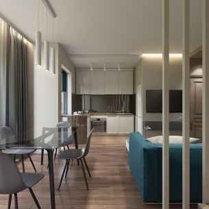 Дизайн интерьера двухуровневой квартиры, фото 3
