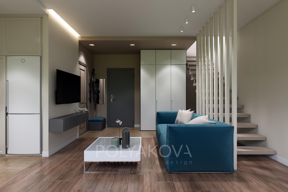 Design of a two-level apartment in Pushcha-Voditsa